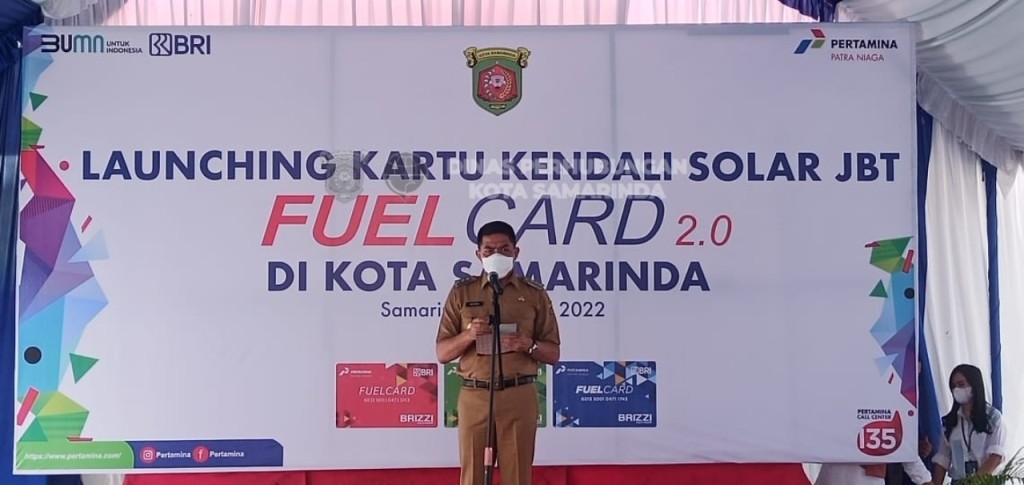 Berharap atasi antrian Truk Solar, Pemkot Samarinda bekerja sama dengan PT. Pertamina & Bank BRI. Launching Fuel Card 2.0